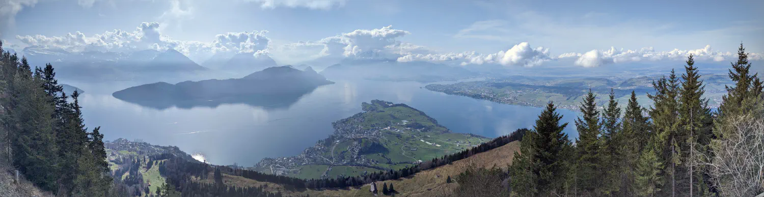 Bild vom Aussichtspunkt «Känzeli» in der Nähe von Rigi Kaltbad.