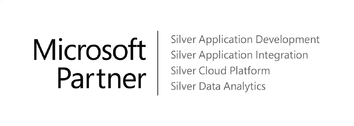 Das Logo der Silber Partnerschaft von Microsoft.