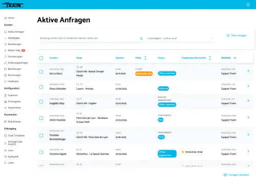 Screenshot von SimpleTrain