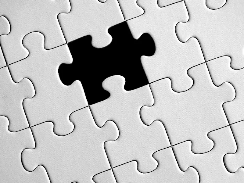 Fehlendes Puzzleteil